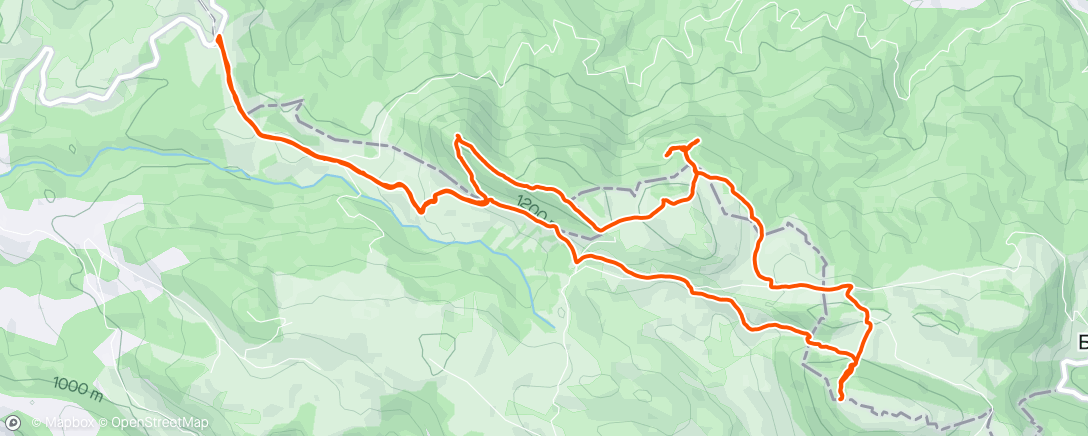 Map of the activity, Tri vrha Povlena