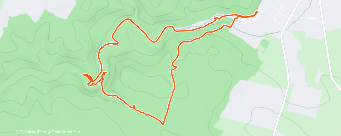 Map of the activity, Morning Hike
