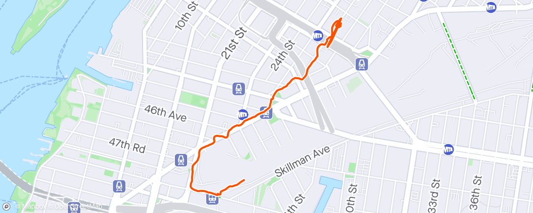 Map of the activity, Walk to work in the drizzle ⛅
