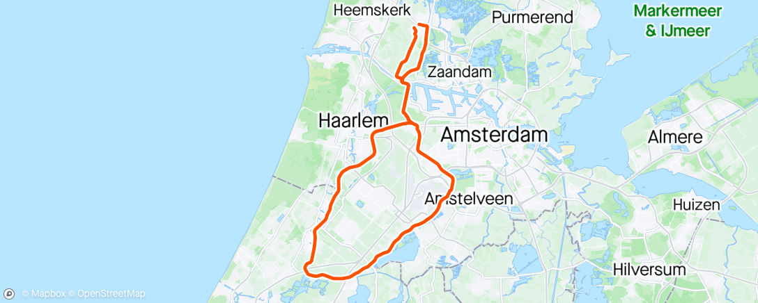 Map of the activity, Ronde ringvaart met Irmi en de mannen