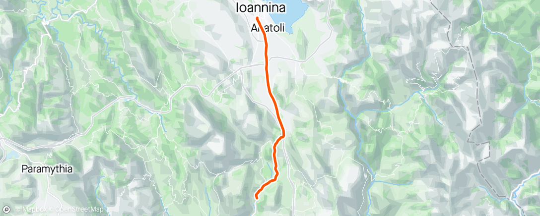 Map of the activity, Morning Hike