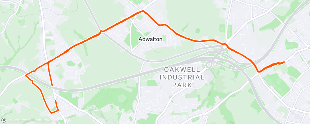 Map of the activity, Morning Run