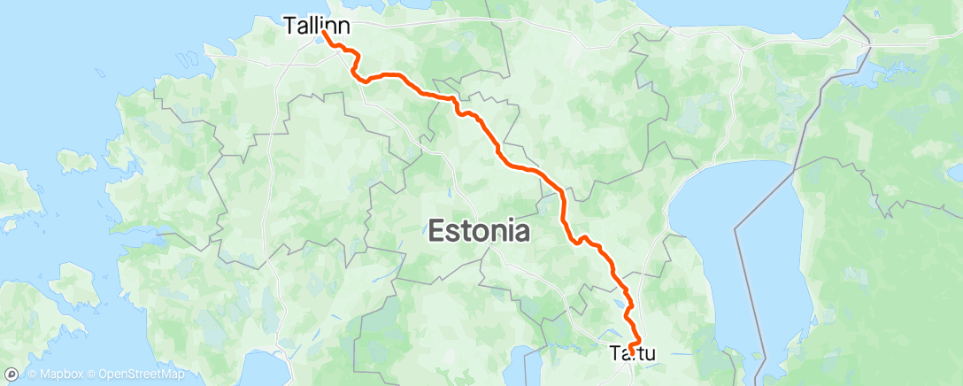 Map of the activity, Tour of Estonia. Stage 1