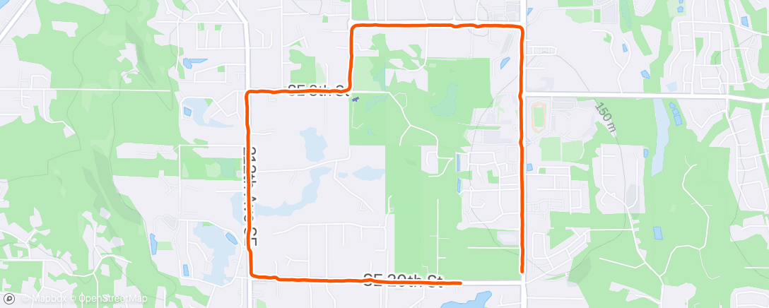 Map of the activity, Morning Walk