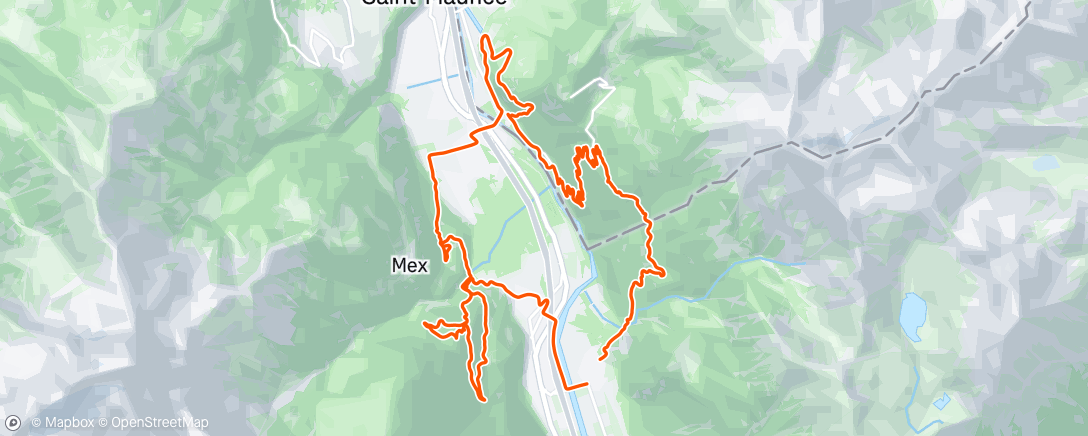 Map of the activity, Techy ride
