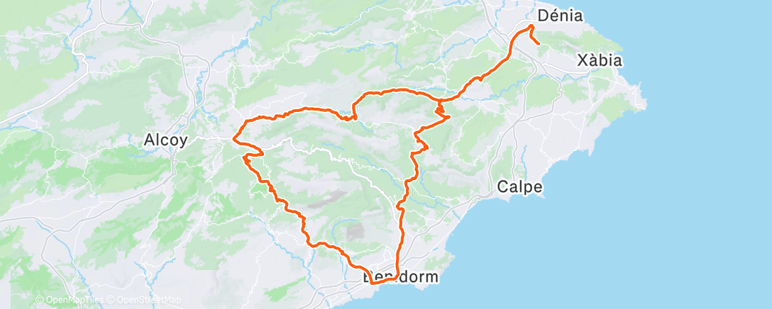 Map of the activity, Denia 5