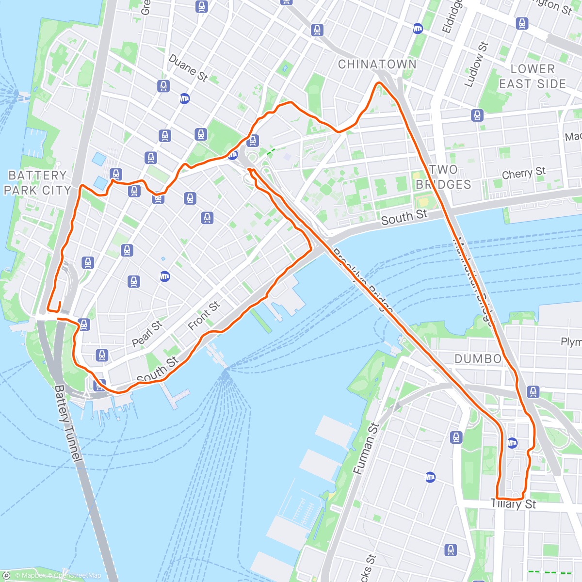 Map of the activity, Bridges 10km … 💙💛🩵