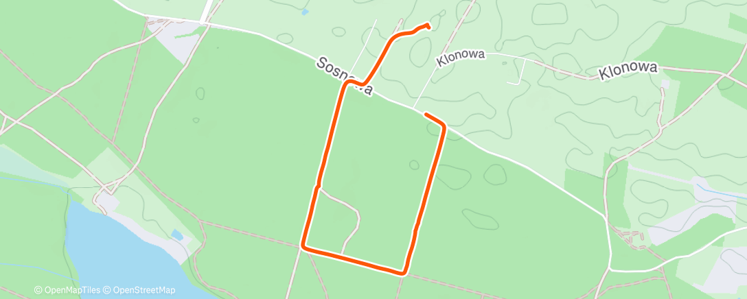 Map of the activity, Afternoon Walk