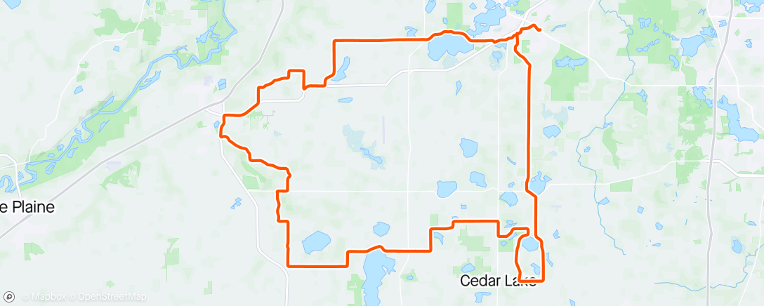 Map of the activity, Sunday Gravel
