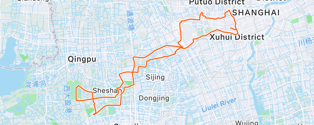 Map of the activity, Journée de la Pedale