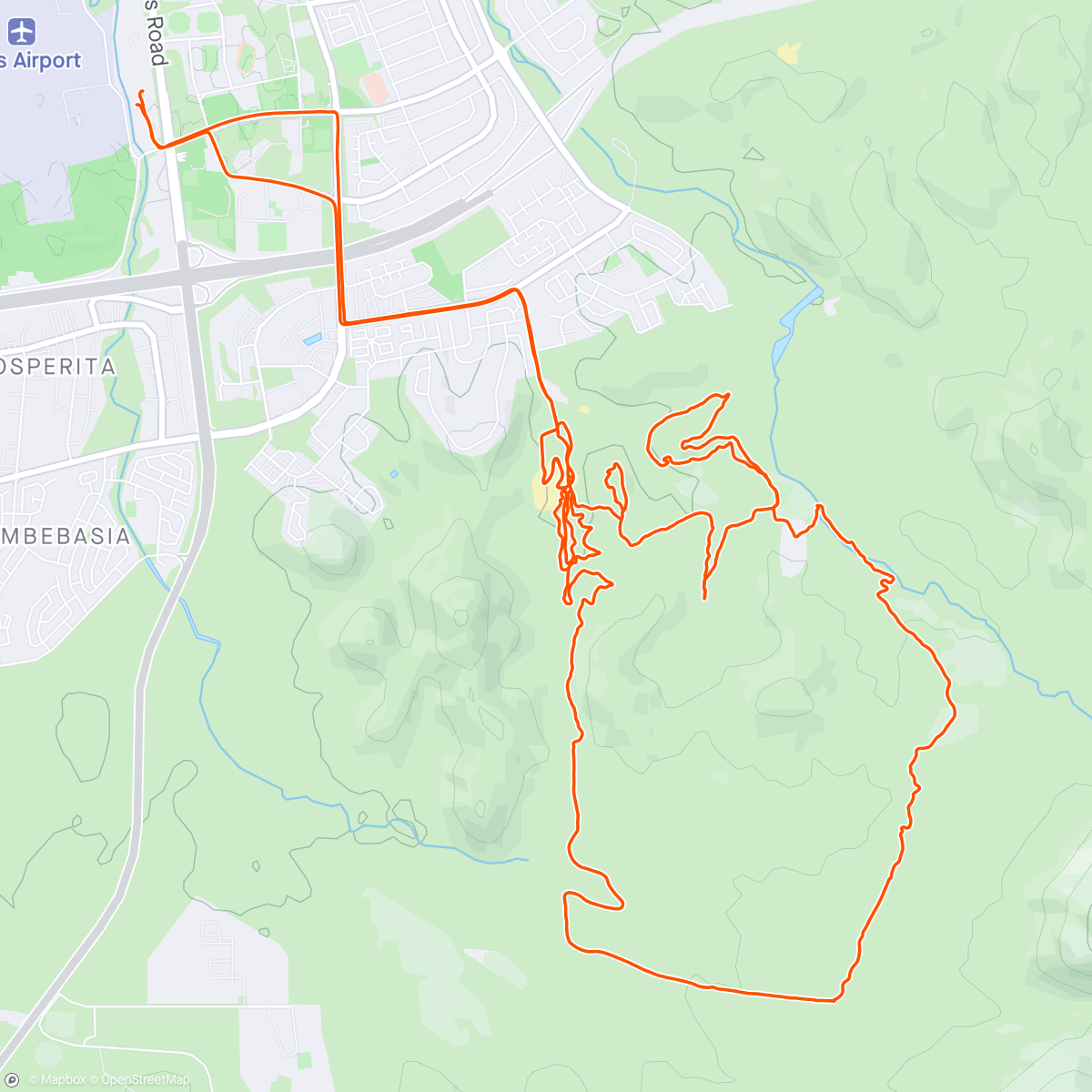 Карта физической активности (Ochtendrit op mountainbike)