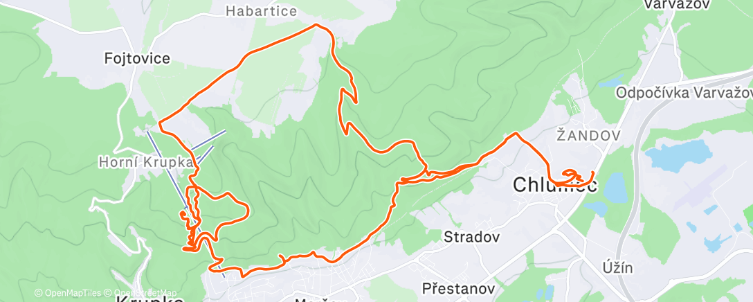 Map of the activity, Lunch E-Mountain Bike Ride