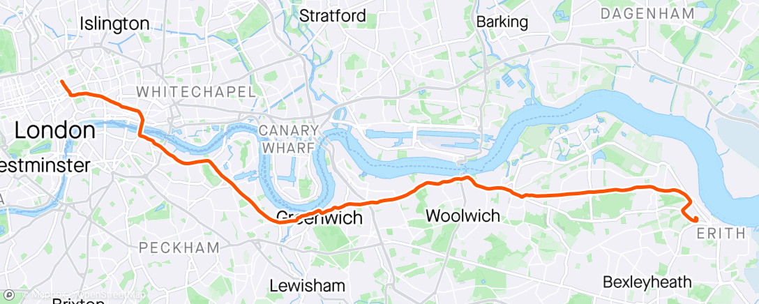 Kaart van de activiteit “Morning Commute”