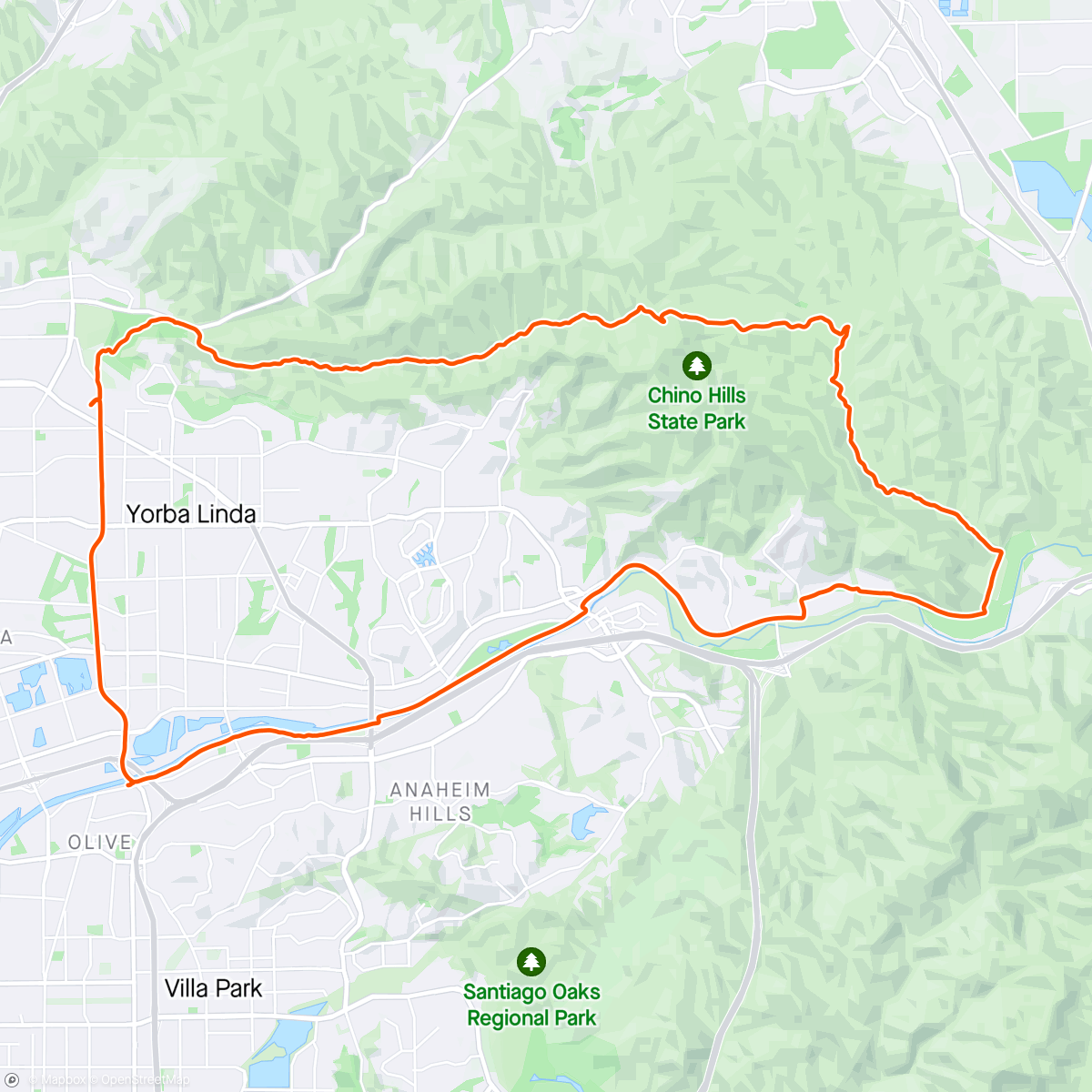 Map of the activity, River Trail - CHSP Gravel Loop with Elise