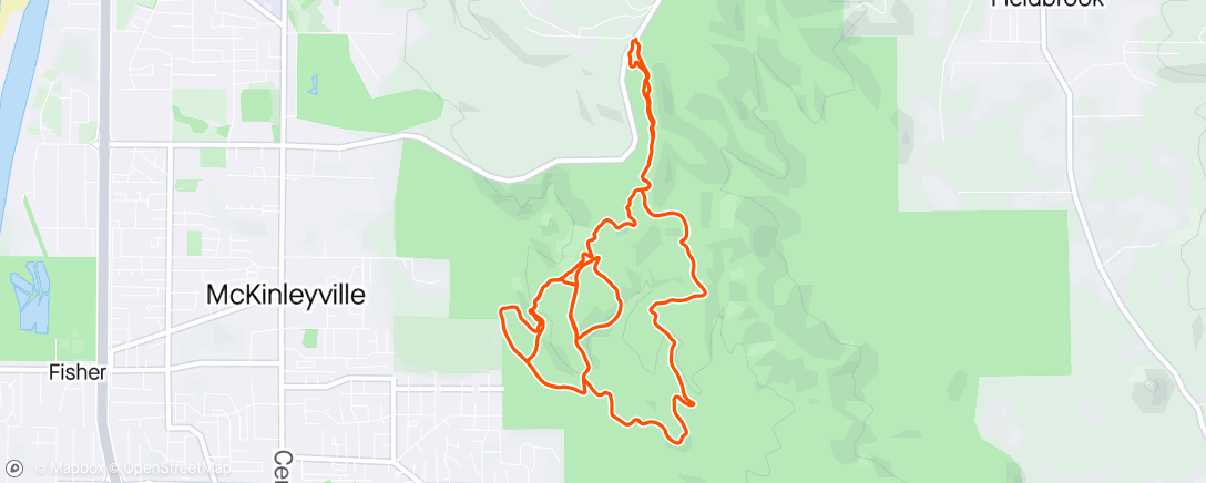 Map of the activity, Hot  Ride