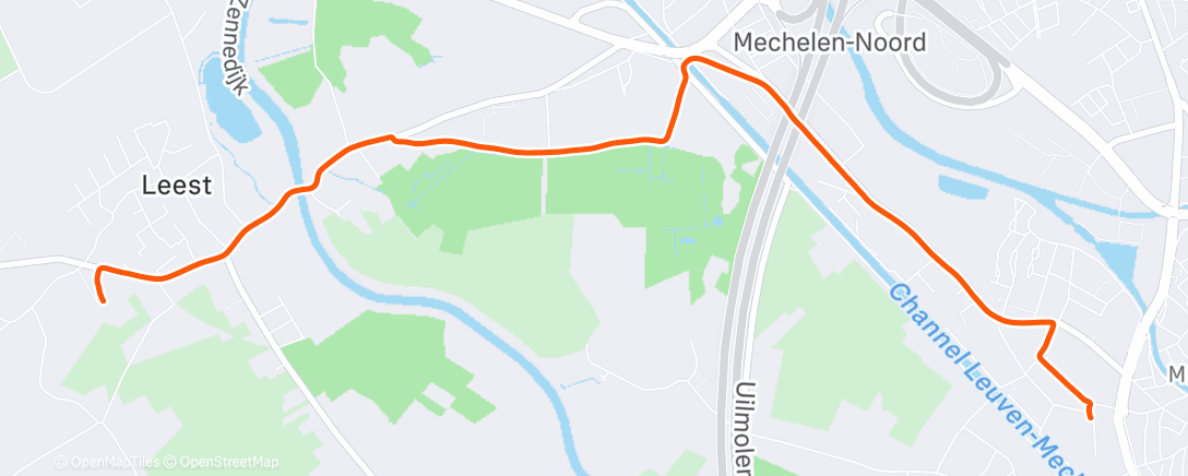 Map of the activity, Nachtrit