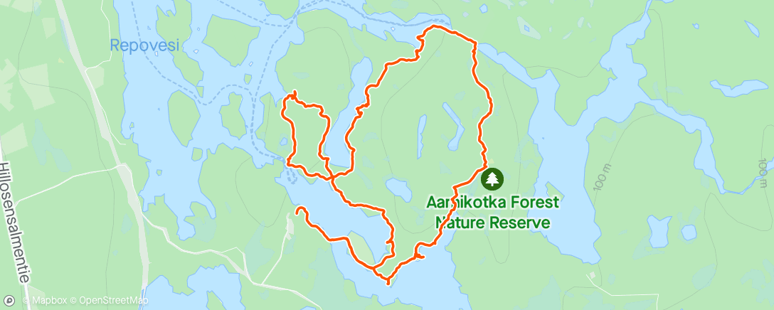 「Repovesi National Park」活動的地圖