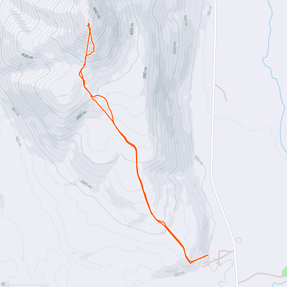 Map of the activity, Ski tour Камчатка