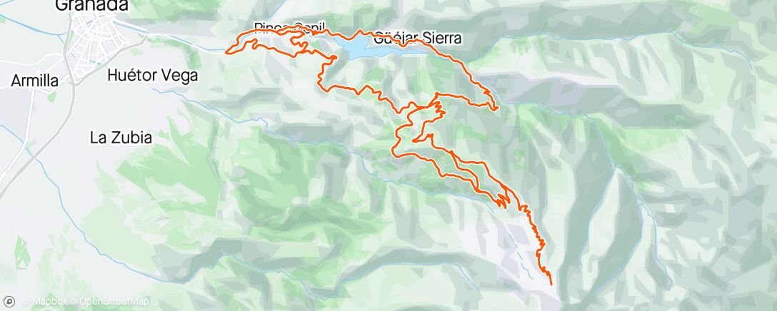 Map of the activity, Sierra dia 21
