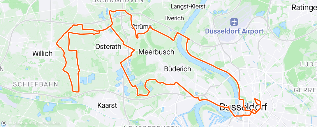 Map of the activity, #TGIF No. 2 - Willich oder wat 🤓🚴💨