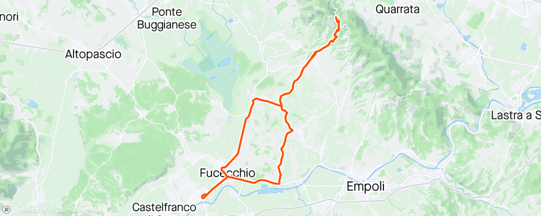 Map of the activity, Giro prova new bike ma soprattutto giro stupendo con amici stupendi con pranzetto annesso !