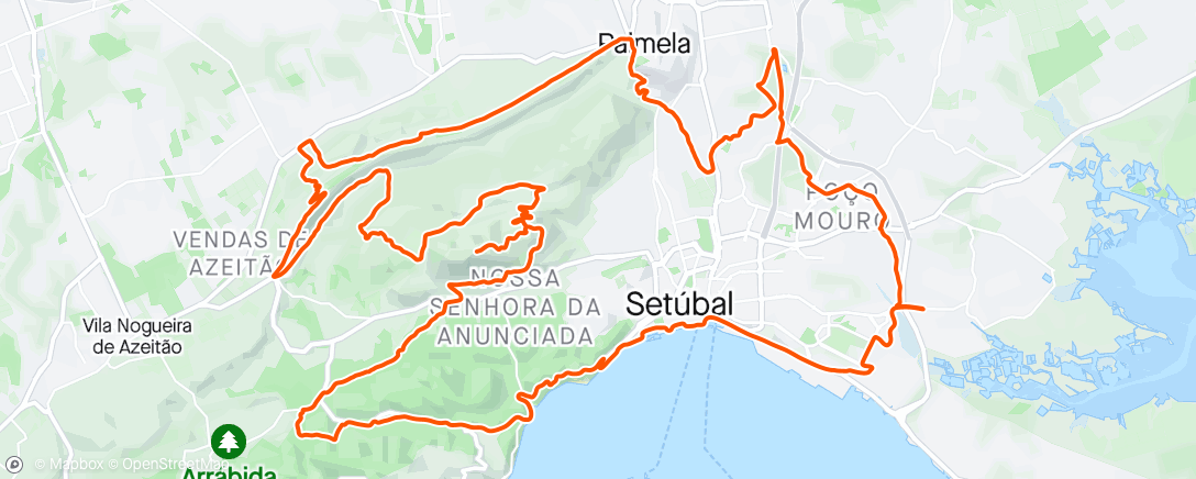 「Morning Mountain Bike Ride
Serra Mãe」活動的地圖