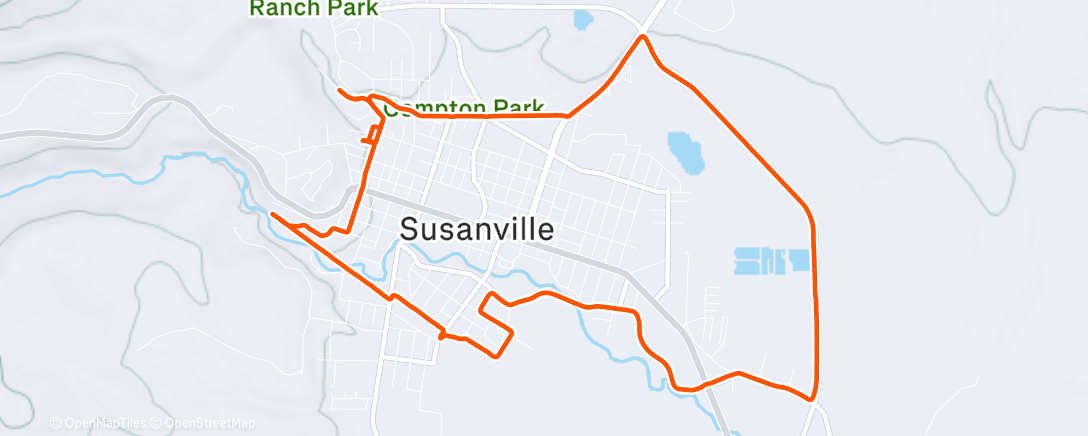 Карта физической активности (Morning Run)