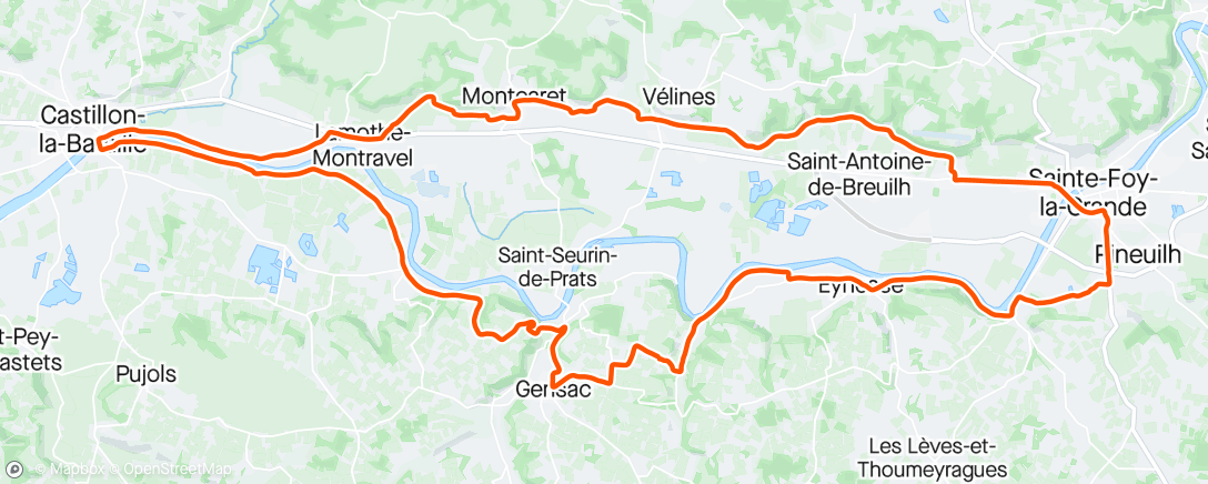 Mappa dell'attività Sortie vélo dans l'après-midi