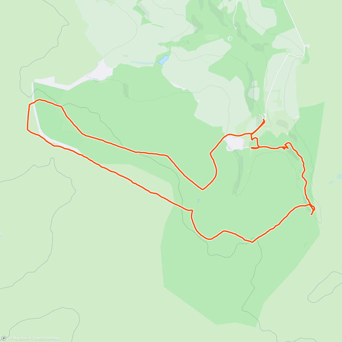 Map of the activity, Lunch Hike with Ned
