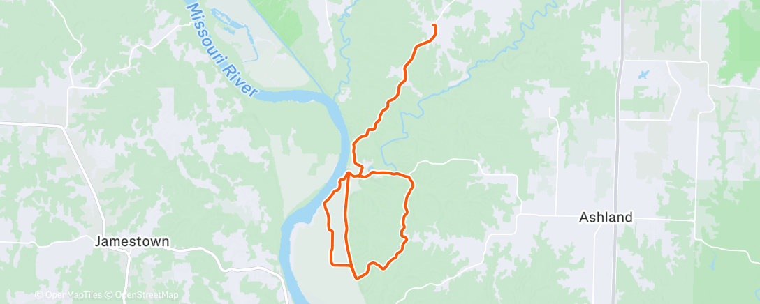 Map of the activity, Morning Ride
