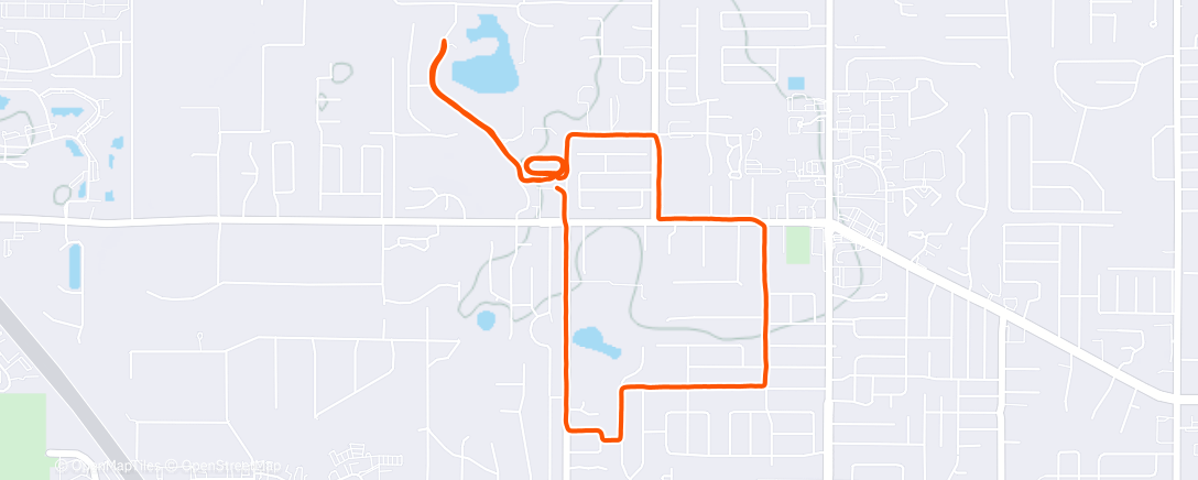 Map of the activity, Morning Run