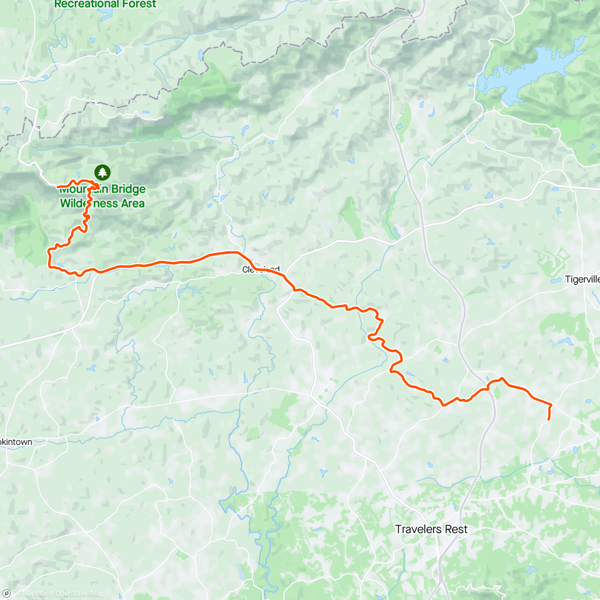 Map of the activity, Love riding here so much!
