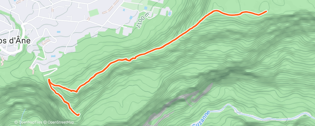 Map of the activity, Roche vert bouteille 🧗