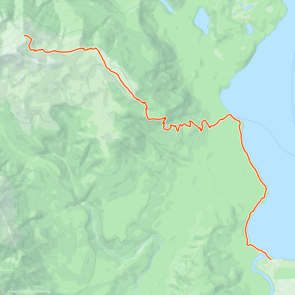 Map of the activity, Luxmore Hut - Mt Luxmore - Te Anau