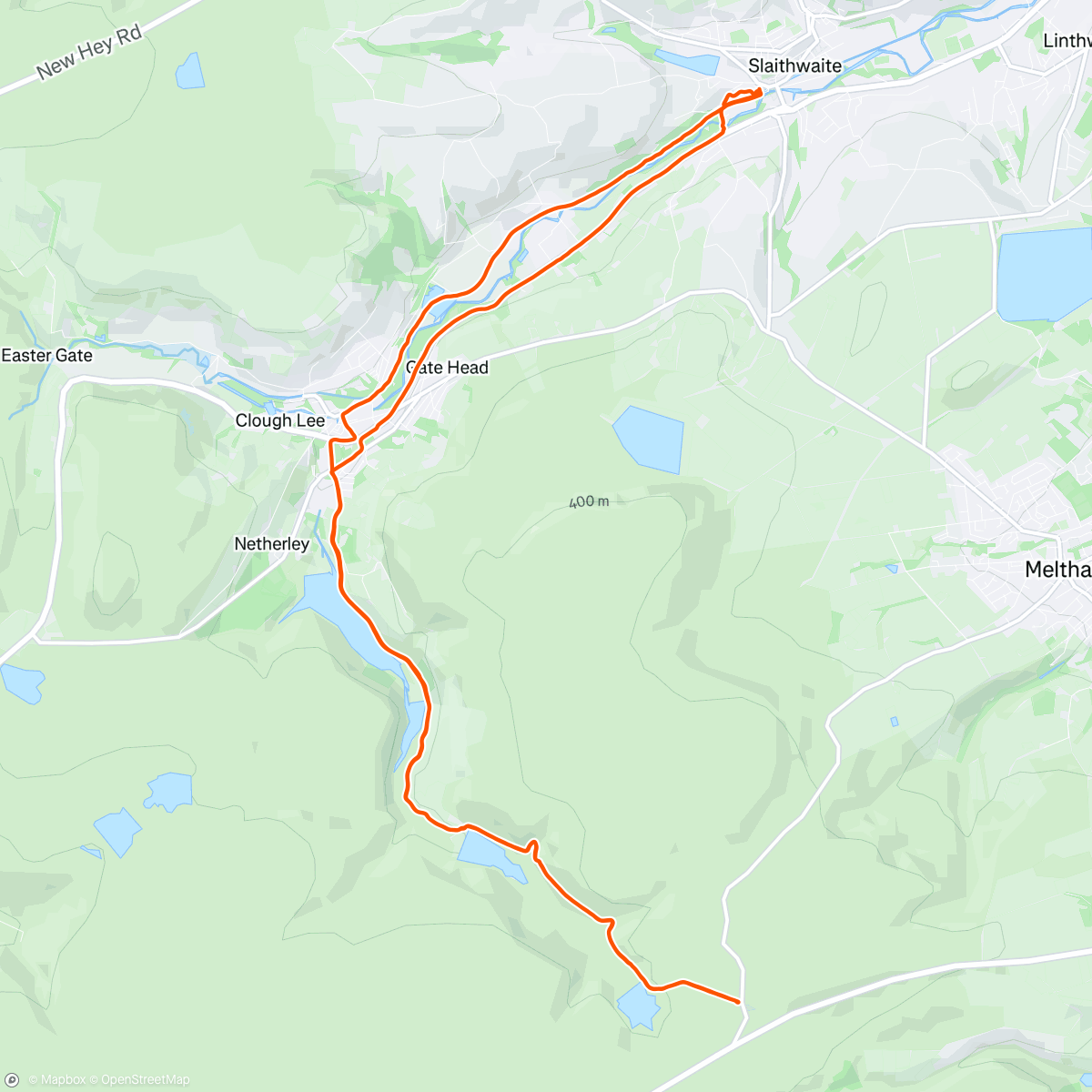 Map of the activity, Got a message from the Rockhopper King last night - join us up Wessenden he said…so I thought I’d run there and back! 🐧