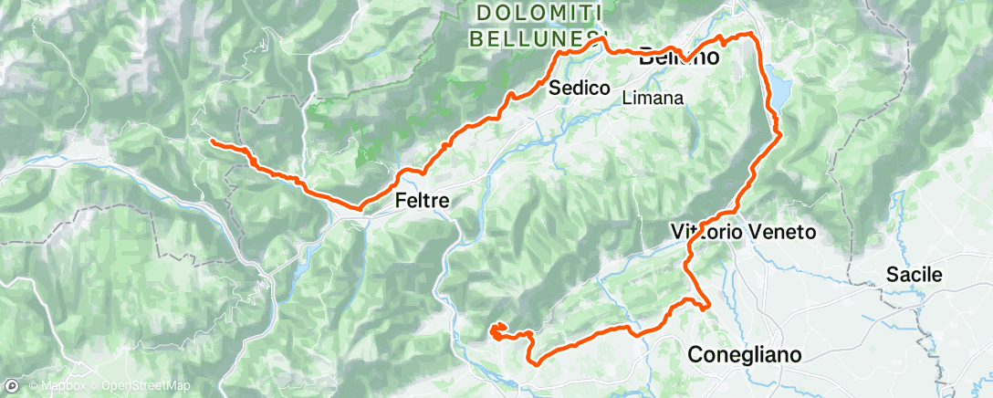 Map of the activity, Giro stage 4