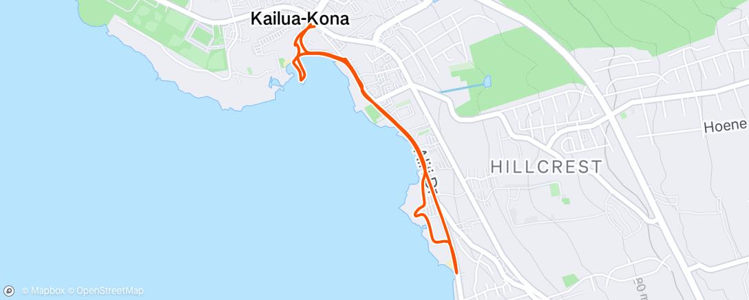 Map of the activity, Morning Run