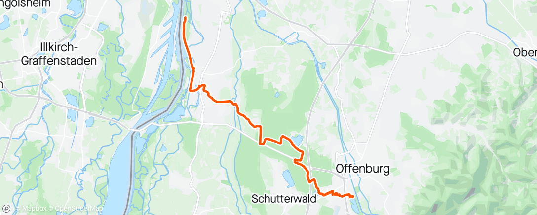 Map of the activity, Radfahrt am Nachmittag