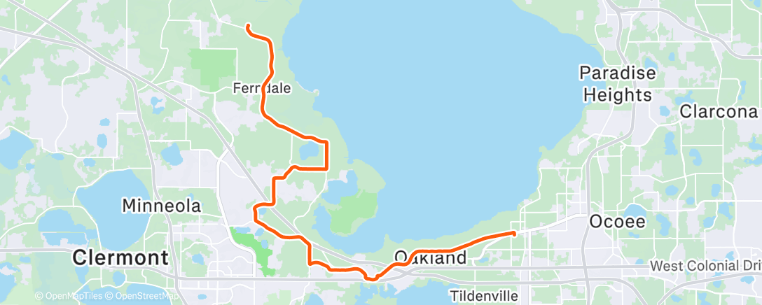Map of the activity, Morning Ride