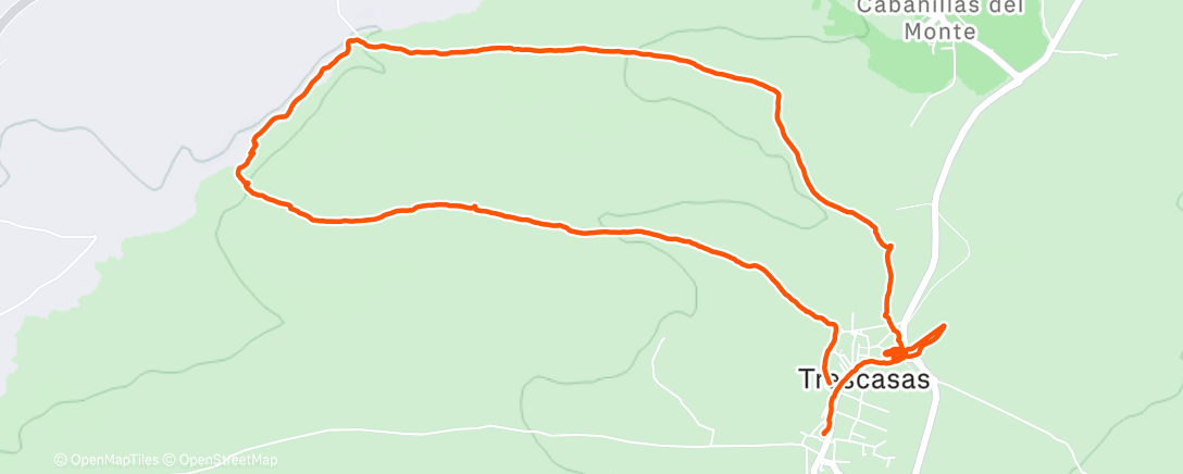Map of the activity, Carrera de tarde