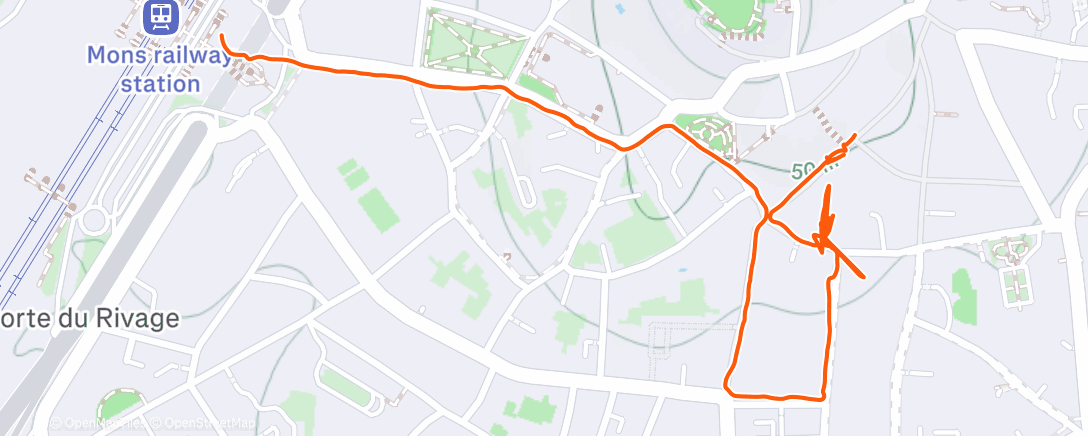 Map of the activity, Foire de Mons