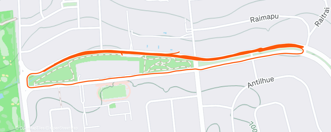 Map of the activity, Carrera vespertina