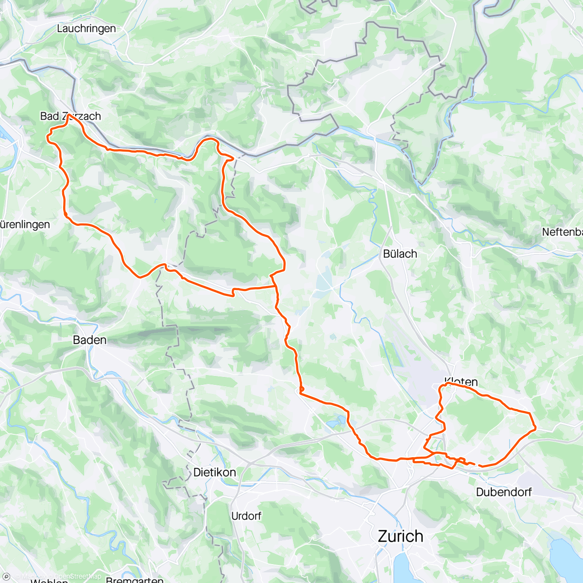Map of the activity, Voir le Rhin 🇨🇭🚴🇩🇪