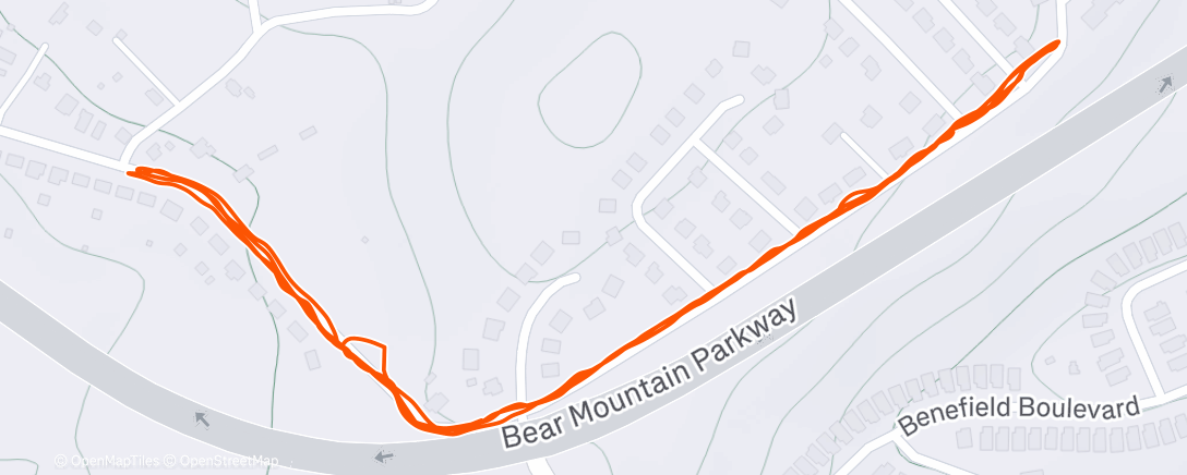 Map of the activity, Morning Run