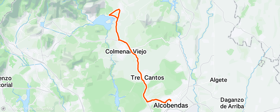Map of the activity, Morning Ride