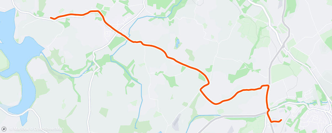 Map of the activity, Evening Ride