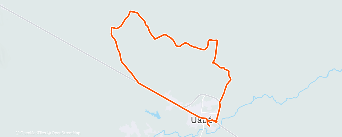 Map of the activity, Pedalada matinal