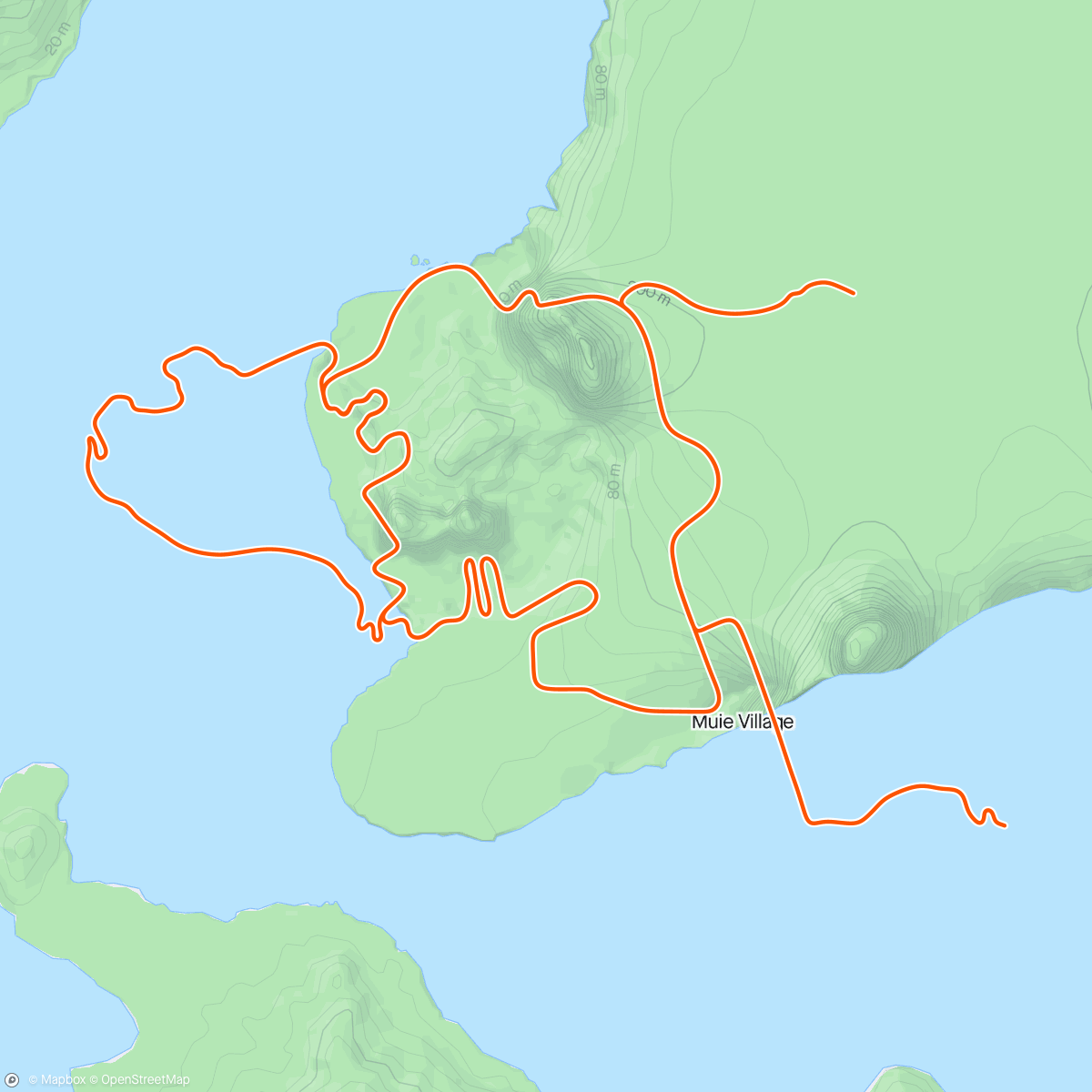 Mapa da atividade, Zwift - Pacer Group Ride: Triple Flat Loops in Watopia with Bernie