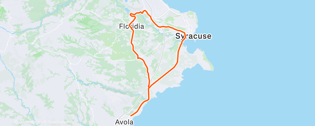Map of the activity, Morning Ride