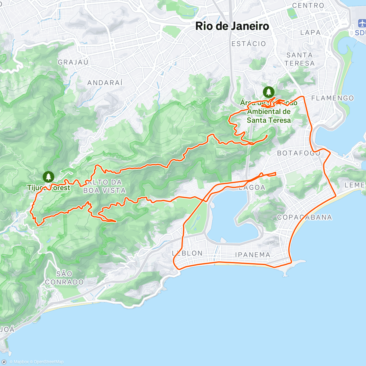 Карта физической активности (Alice + Paineiras)